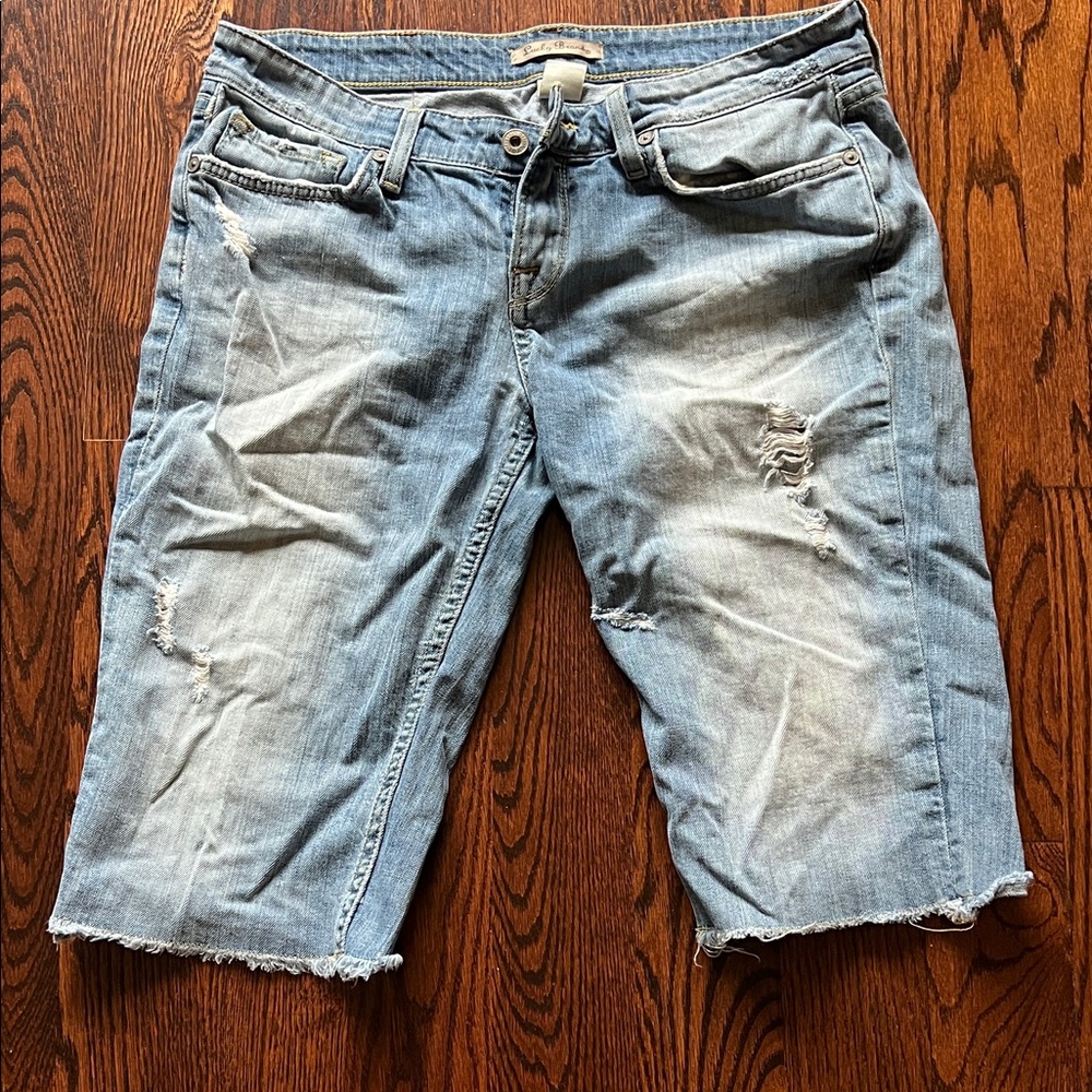 Lucky Brand Blue Denim Bermuda shorts women’s size 8 waist 29